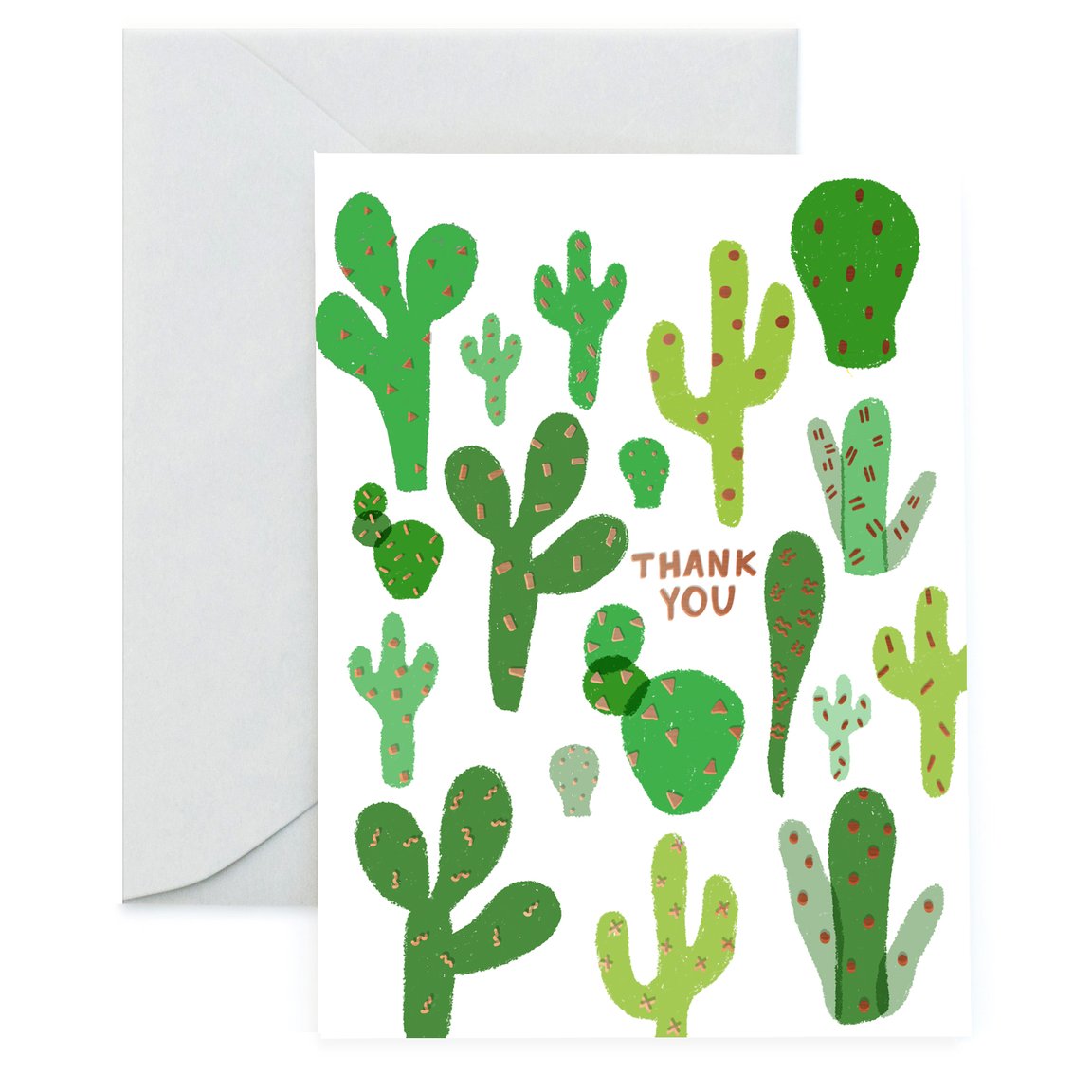 Cactus Thank You Card