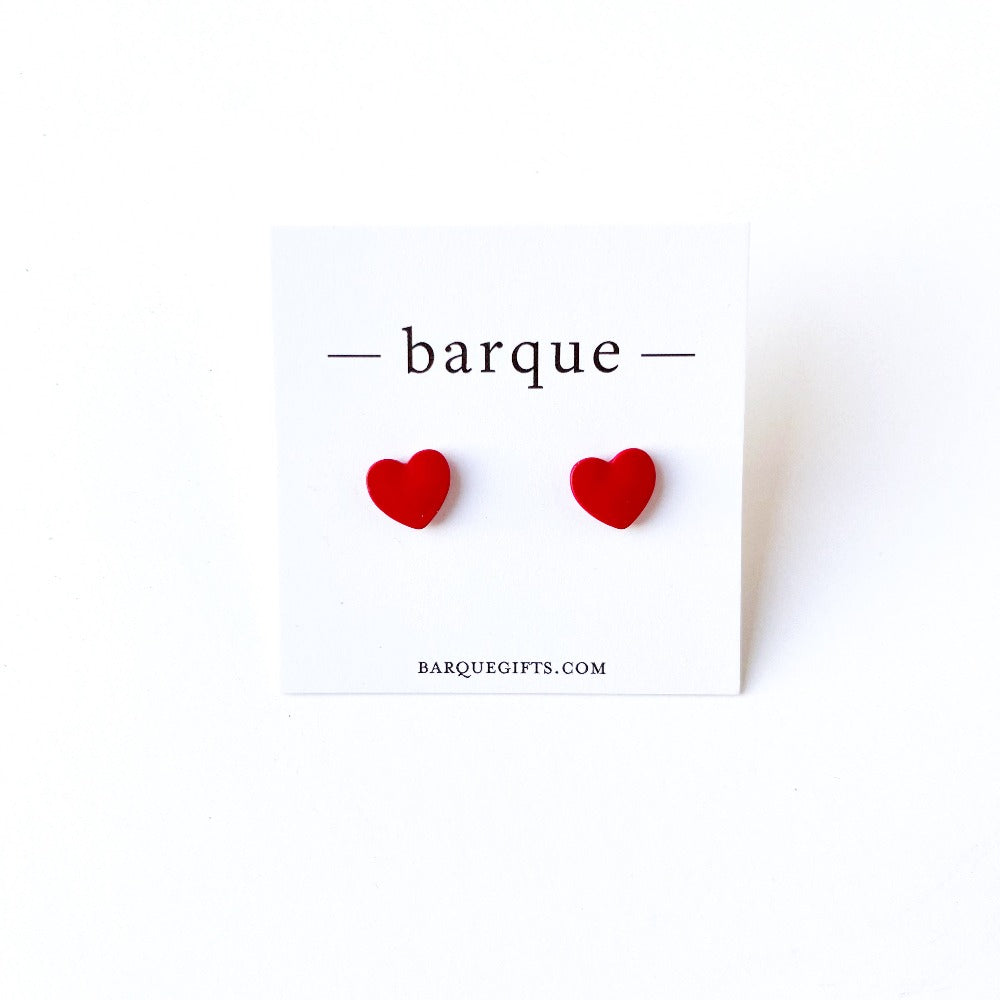heart stud earrings on barquegifts.com