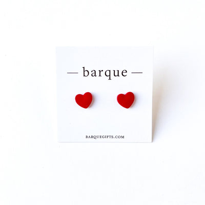 heart stud earrings on barquegifts.com