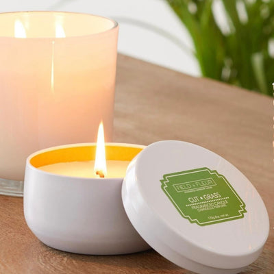 Cut Grass Field + Fleur Candles