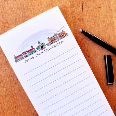 Texas Tech Skyline Notepad