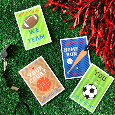 sports punny valentines on barquegifts.com