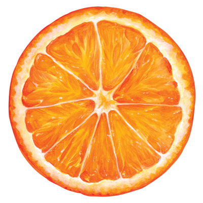 Orange Paper Table Decorations