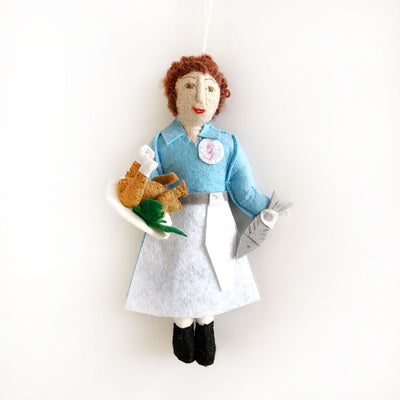 julia child felt ornament on barquegifts.com