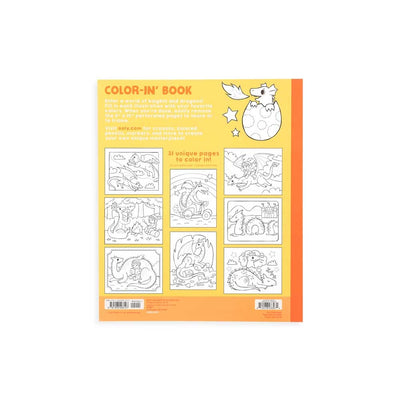 knights and dragons coloring book on barquegifts.com