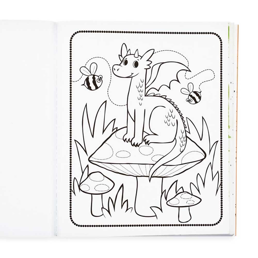 knights and dragons coloring book on barquegifts.com