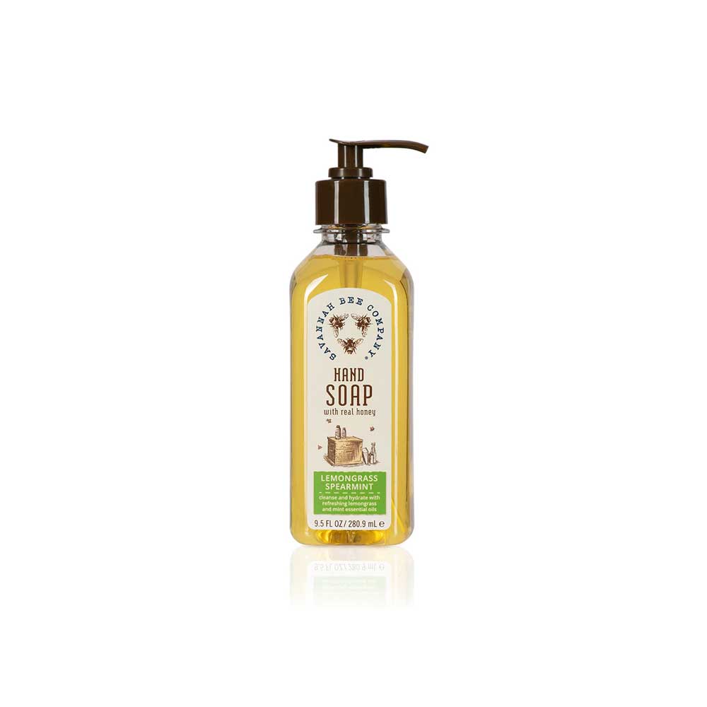 lemongrass spearmint honey hand soap on barquegifts.com