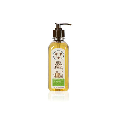 lemongrass spearmint honey hand soap on barquegifts.com