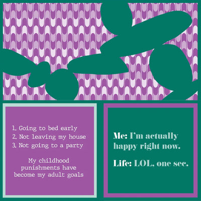 Life LOL/Punishment Funny Beverage Napkins