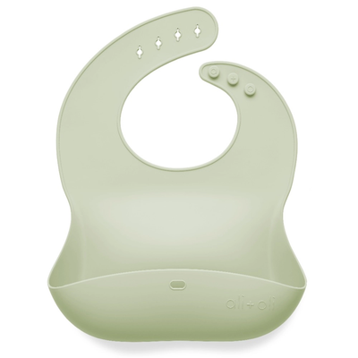 Silicone Roll-Up & Stay Closed Baby Bib