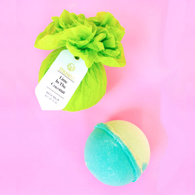 musee bath lime in the coconut bath balm on barquegifts.com