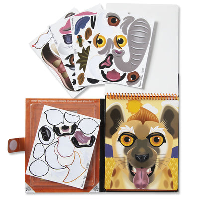 Make-A-Face Safari Stickers - Barque Gifts