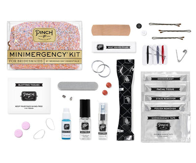Rose Glitter Bomb Minimergency Kit for Bridesmaids - Barque Gifts