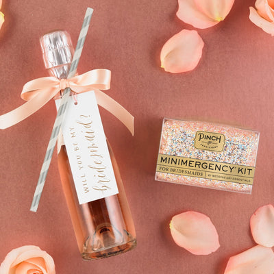 Rose Glitter Bomb Minimergency Kit for Bridesmaids - Barque Gifts