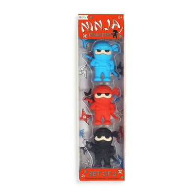 Ninja Erasers (set of 3)