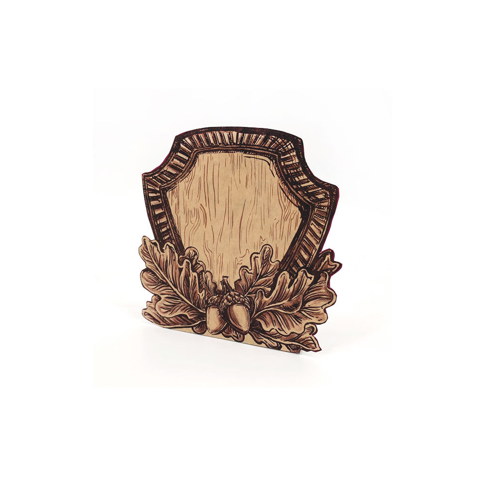 oak and antler paper table decorations on barquegifts.com