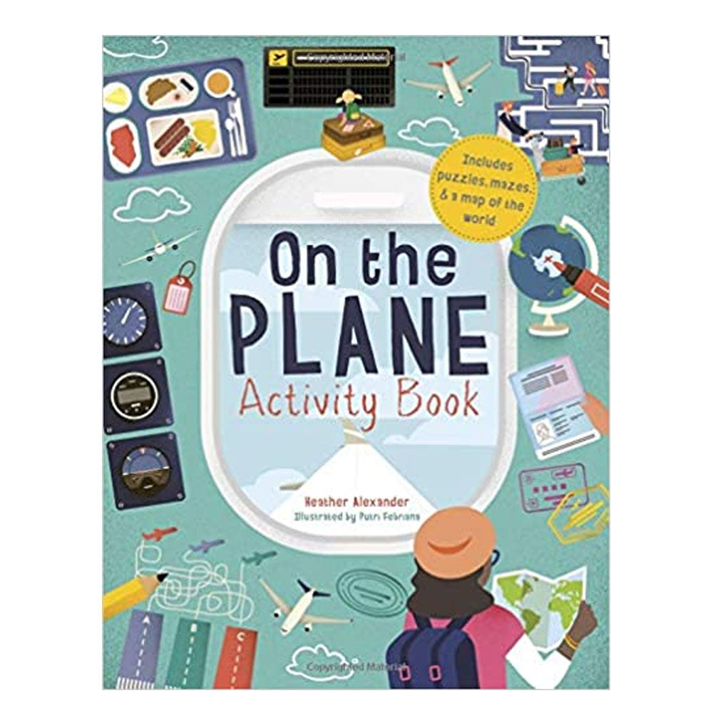 on the plane activity book for kids on barquegifts.com