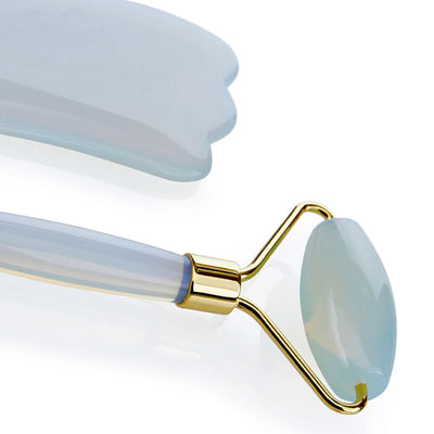 Stone Facial Roller & Gua Sha Kit