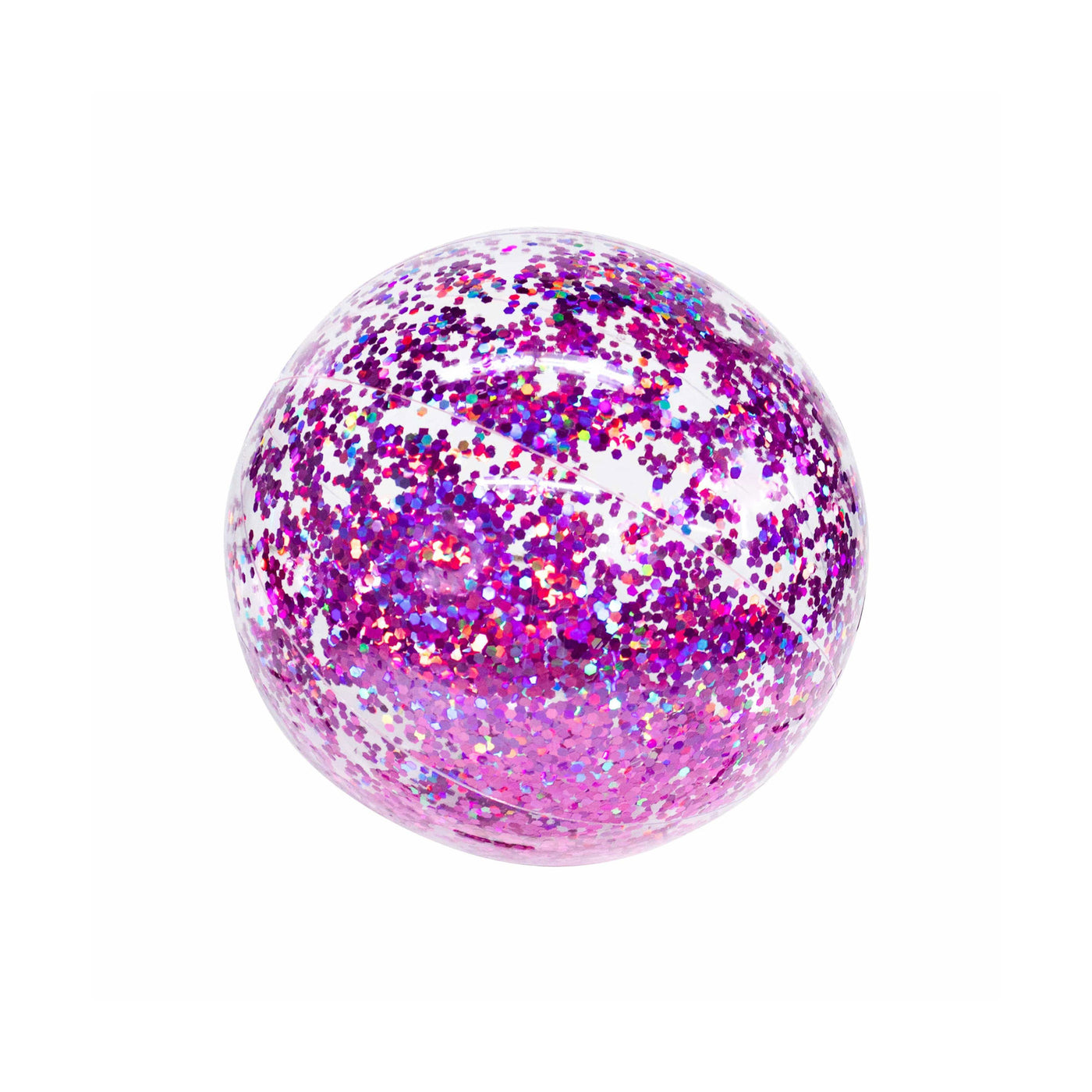 13.75" Beach Ball Orchid Glitter