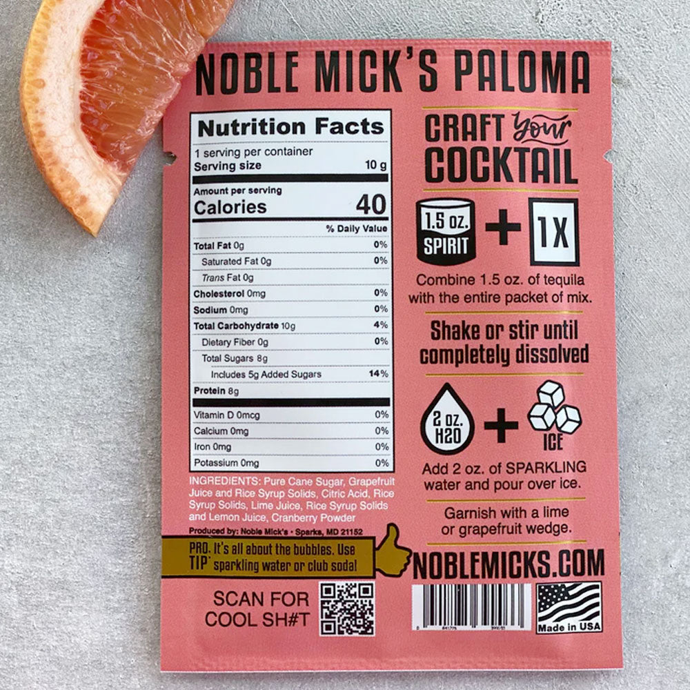 Paloma Cocktail Mix Packet