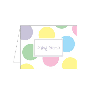 pastel dots note on barquegifts.com