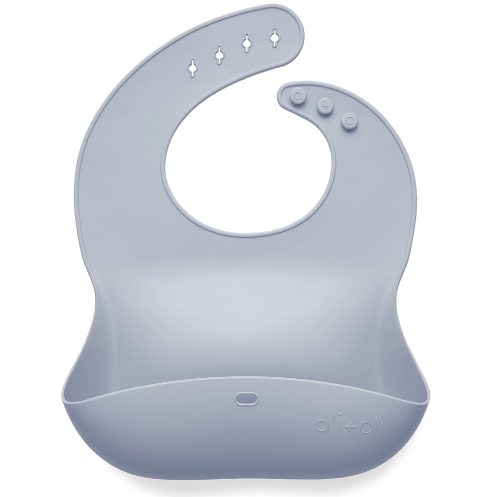 Silicone Roll-Up & Stay Closed Baby Bib