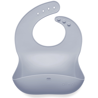 Silicone Roll-Up & Stay Closed Baby Bib