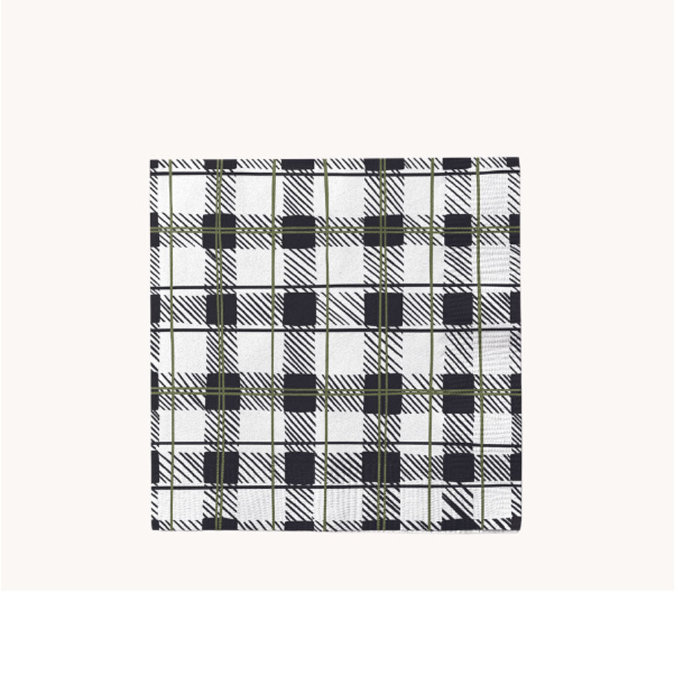 Plaid Beverage Napkins (20 count)