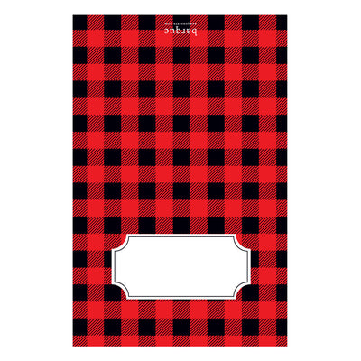 red/black buffalo check notes on barquegifts.com