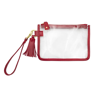 Clear Wristlet w/Tassel
