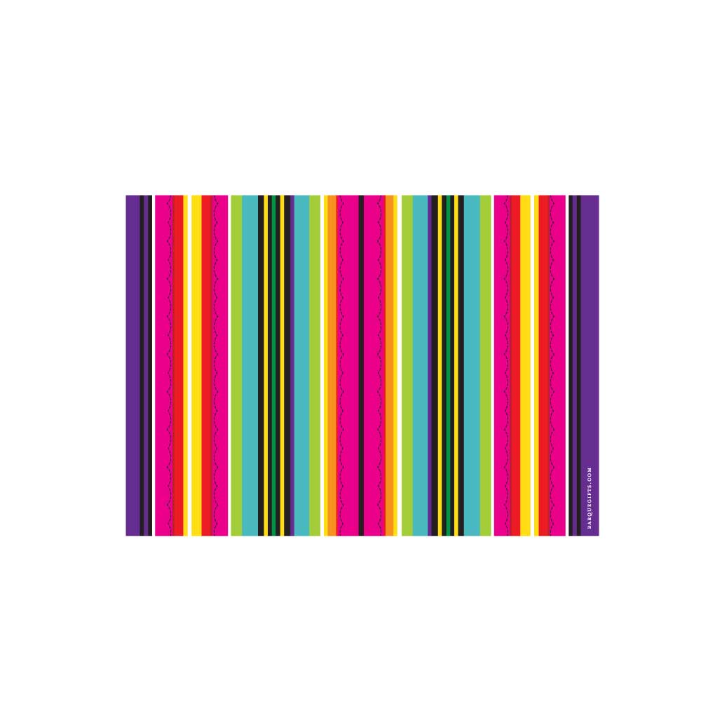 Pink Serape Flat Note - Barque Gifts