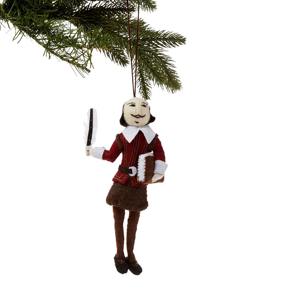 Shakespeare Felt Ornament