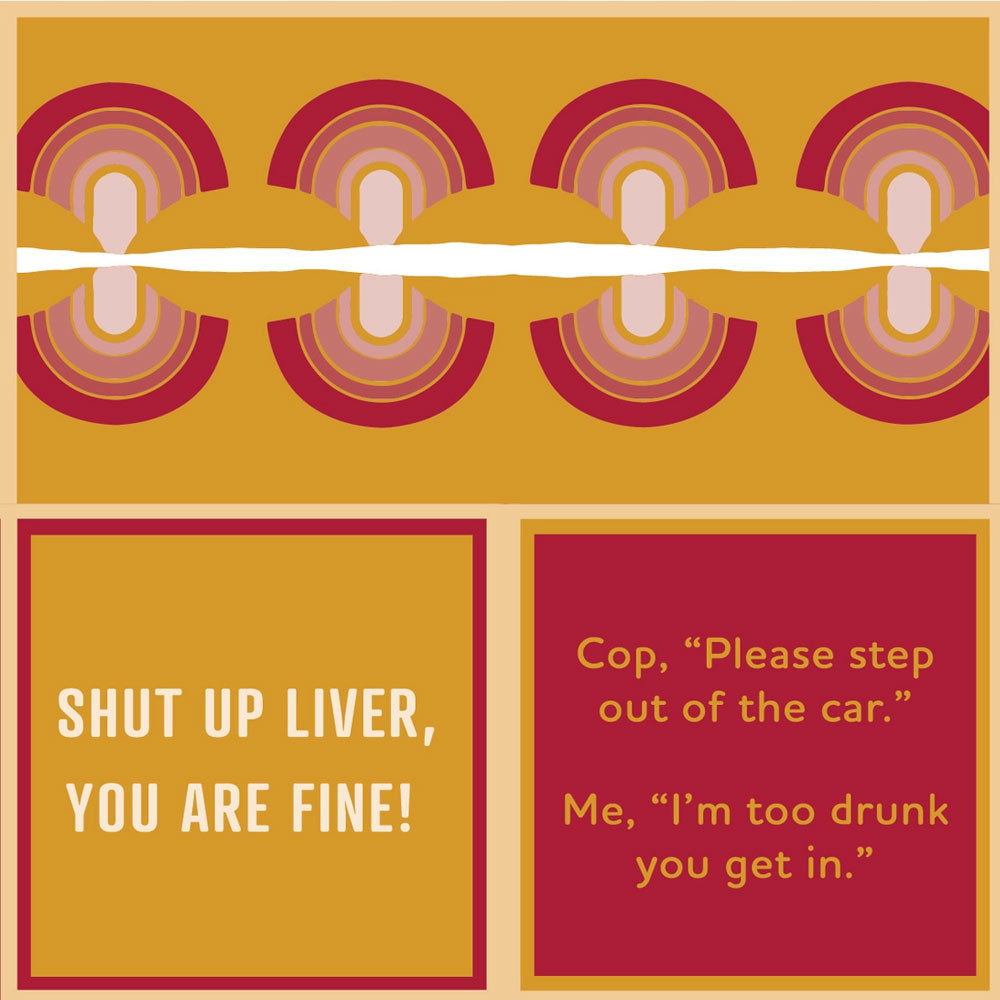 Too Drunk/Shut Up Liver Funny Beverage Napkins