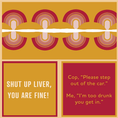Too Drunk/Shut Up Liver Funny Beverage Napkins
