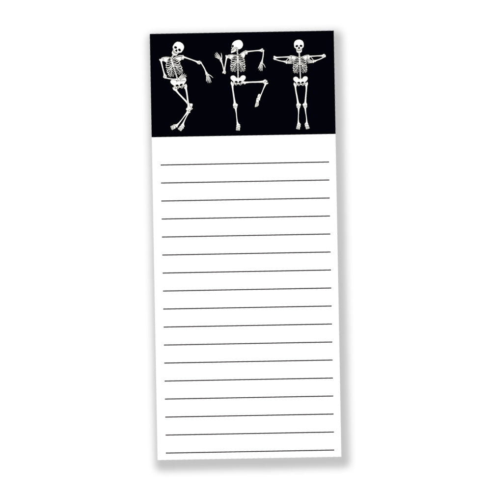 dancing skeletons notepad on barquegifts.com