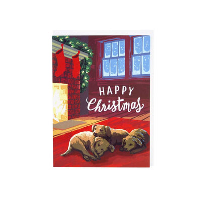 Snoozing Puppies Happy Christma - Barque Gifts
