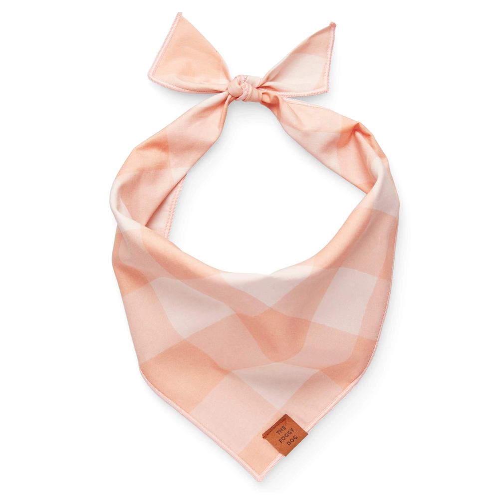 Sorbet Gingham Dog Bandana