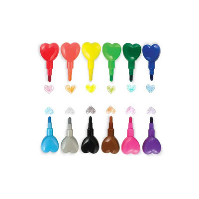 Heart Stacking Crayons - Barque Gifts