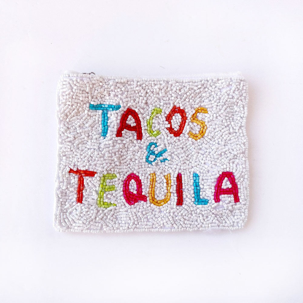 Tacos & Tequila Beaded Bag Barque Gifts Lubbock, Texas