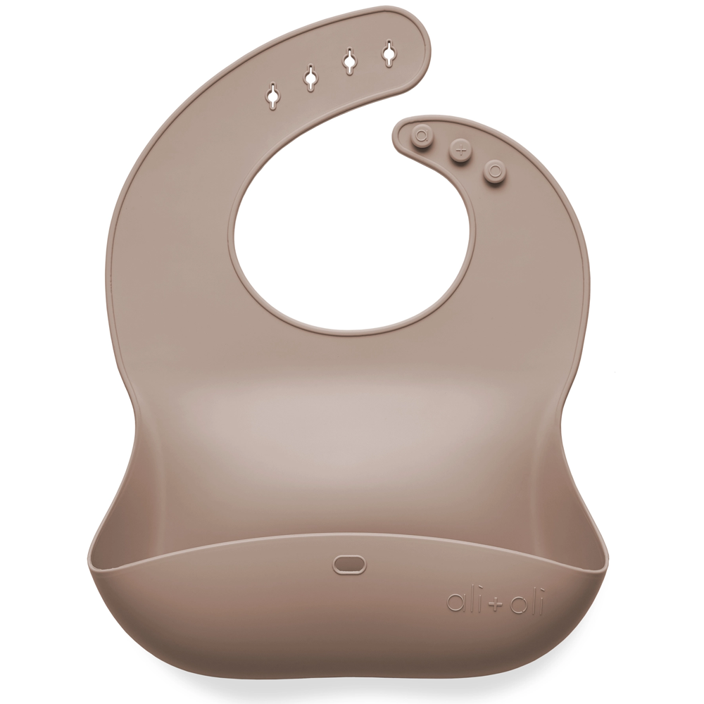 Silicone Roll-Up & Stay Closed Baby Bib