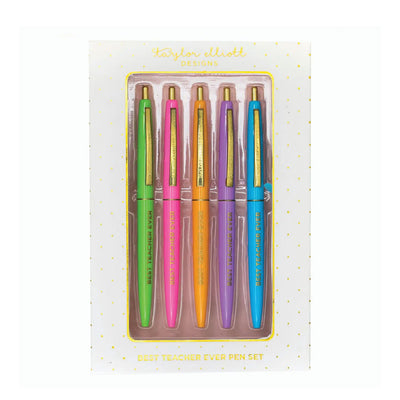 Best Teacher Ever Pens (set of 5)