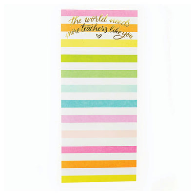 Teacher Skinny List Pad