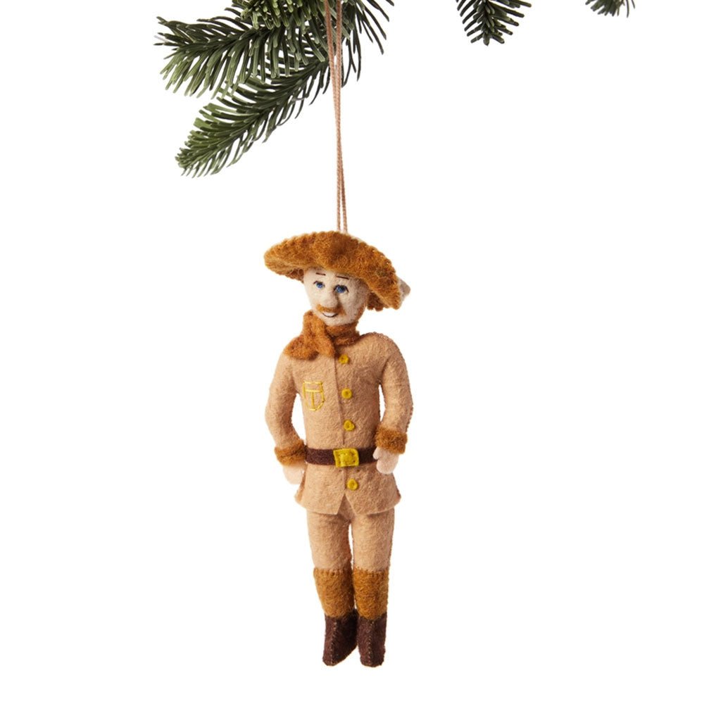 Teddy Roosevelt Felt Ornament
