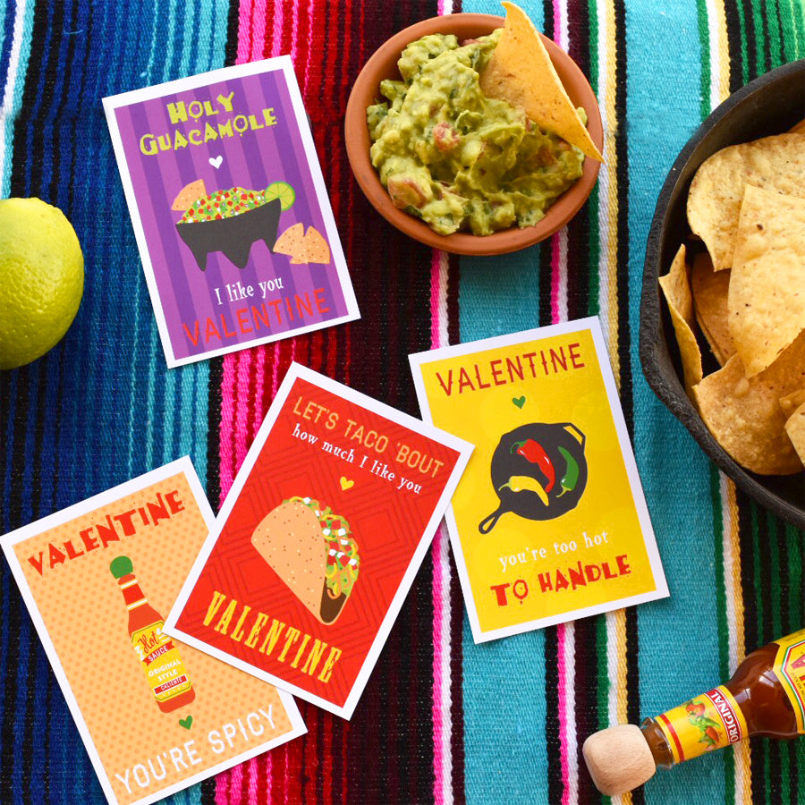 tex mex punny valentines on barquegifts.com