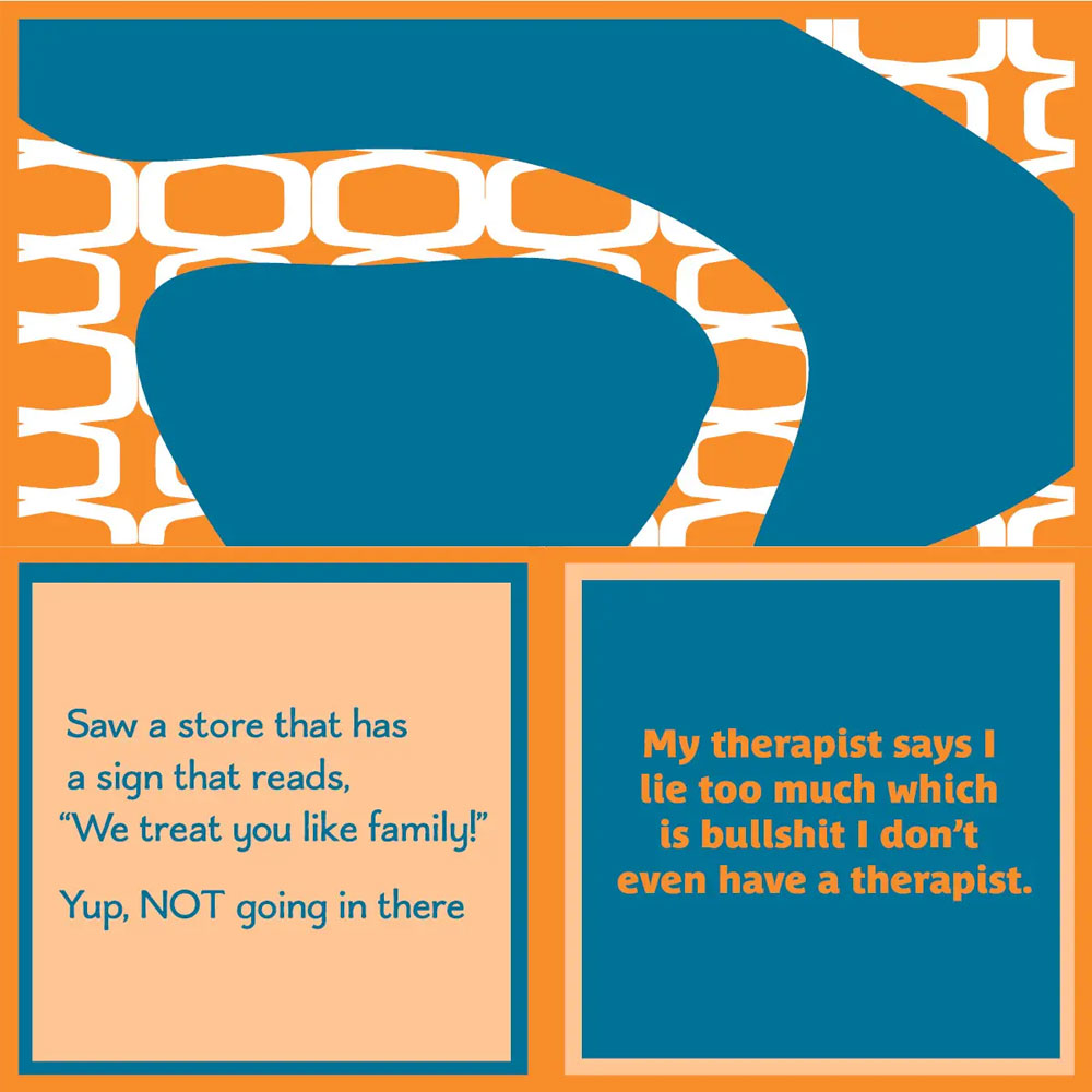 Therapist/Like Family Funny Beverage Napkins