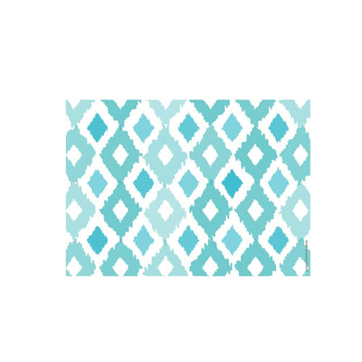 Turquoise Ikat Flat Note - Barque Gifts