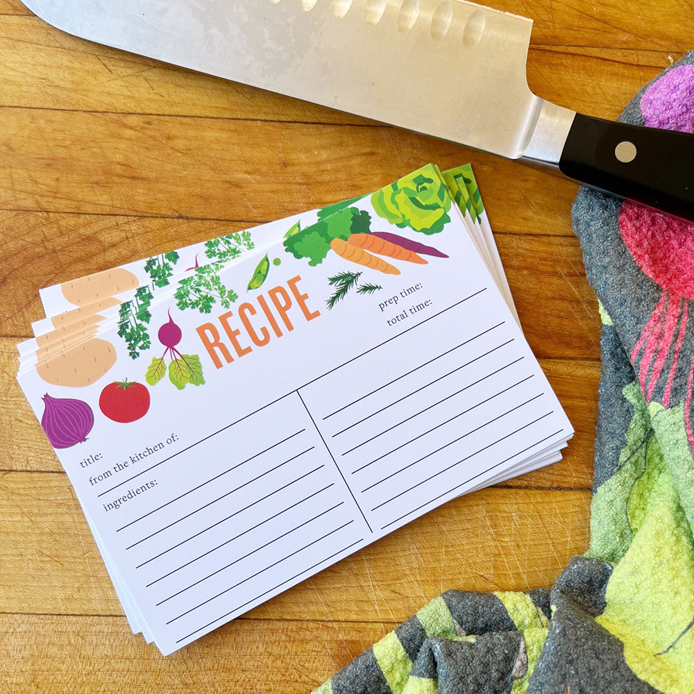 Veggies Recipe Cards