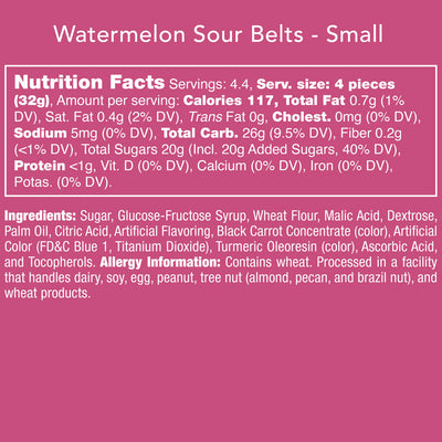 candy club watermelon sour belts on barquegifts.com