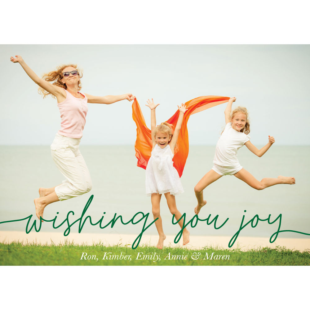 Wishing You Joy Holiday Photo Card