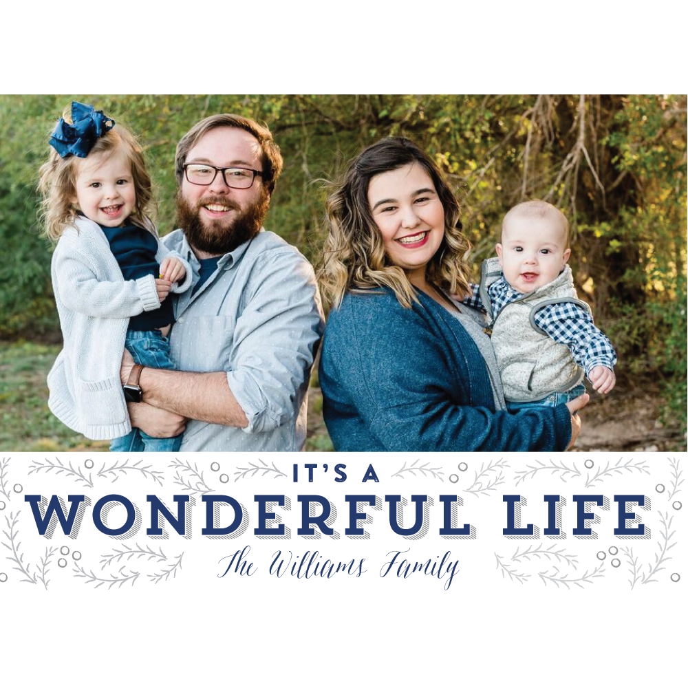 It's a Wonderful Life Holiday Photo Card - Barque Gifts